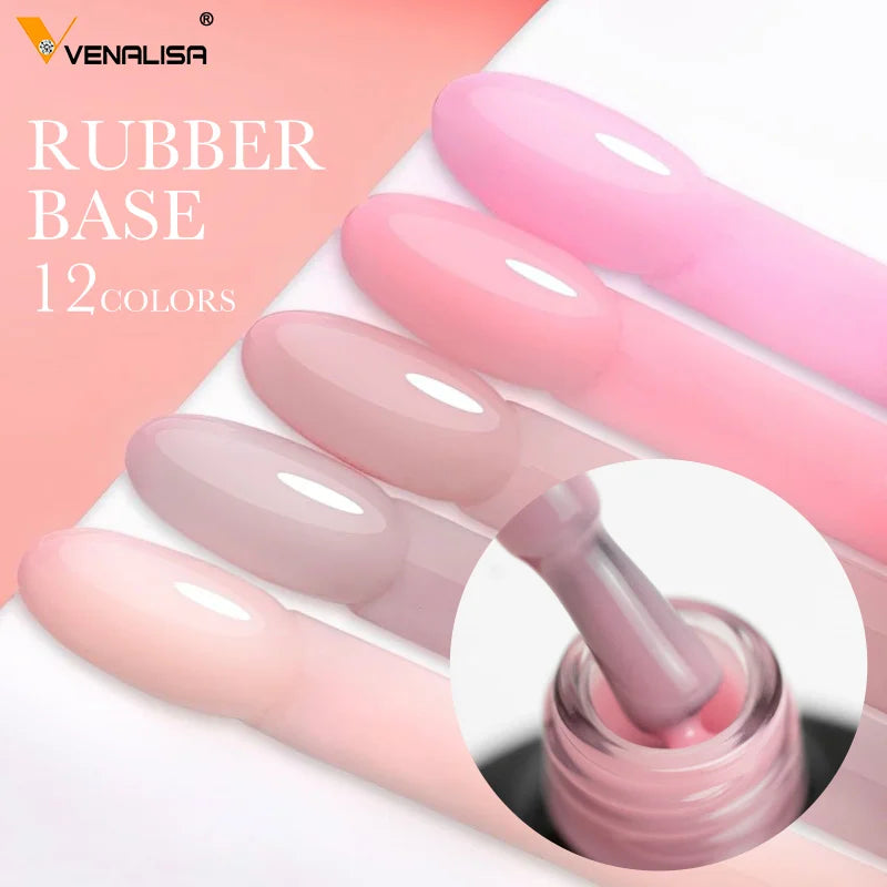 Venalisa Nail Gel Polish Kit Christmas Gift Winter Color Collection Semi Permanent New Learner Nude Pink Nail Varnish Set