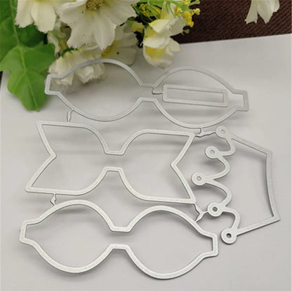 Bow Crown Bowknot Metal stencil mold Cutting Dies decoration scrapbook die cuts Album Paper Craft Embossing DIY Card Crafts