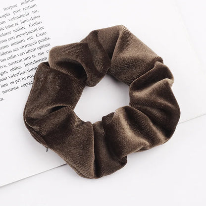 New 37Colors Korea Velvet Scrunchie Elastic Hair Bands Solid Color Fashion Headband Ponytail Holder Hair Ties Hair Accessoires