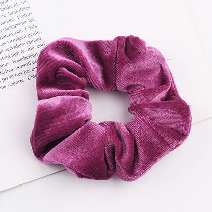 New 37Colors Korea Velvet Scrunchie Elastic Hair Bands Solid Color Fashion Headband Ponytail Holder Hair Ties Hair Accessoires