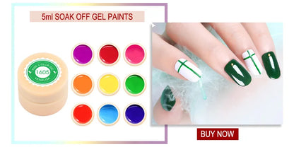 VENALISA Painting Gel Solid Colors Gel Nail Polish Nail Art Designs Soak Off UV LED Ink Varnish Lacquer 5ml 60 Colors