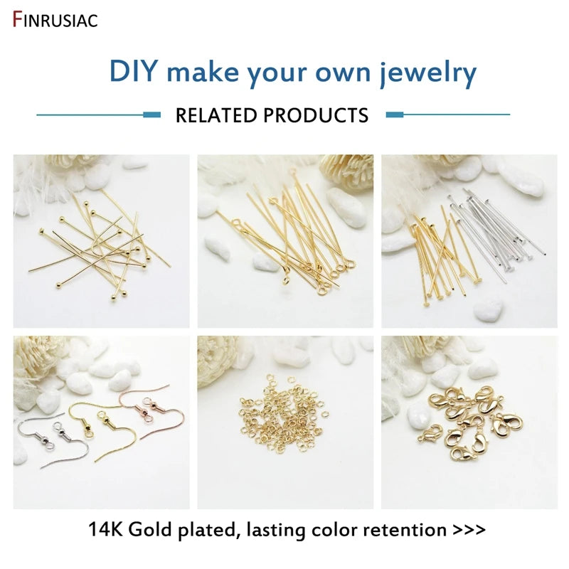 3mm/4mm Calotte Crimp Bead Tip Knot Cover End Caps For Jewelry 14K Gold Plated Connector Clip Clasp Jewellery Making Supplies