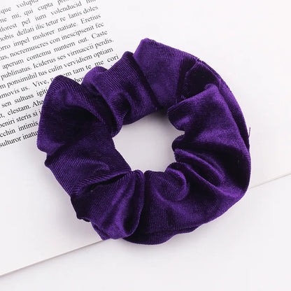 New 37Colors Korea Velvet Scrunchie Elastic Hair Bands Solid Color Fashion Headband Ponytail Holder Hair Ties Hair Accessoires