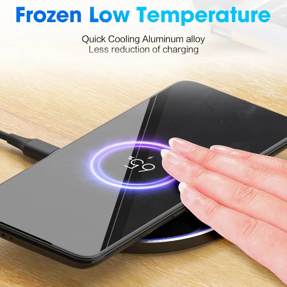 100W Wireless Charger For iPhone 16 15 14 13 Pro Xs Max Mini 15 Induction Fast Wireless Charging Pad For Samsung S22 s8 s9 s10