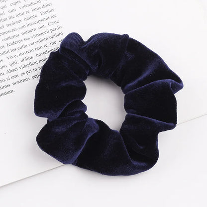 New 37Colors Korea Velvet Scrunchie Elastic Hair Bands Solid Color Fashion Headband Ponytail Holder Hair Ties Hair Accessoires