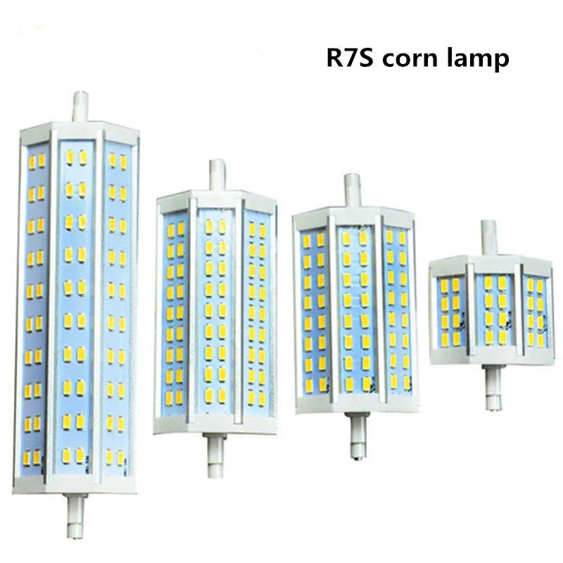 R7S LED 118mm 78mm 135mm 189mm 10W 20W 25W 30W 118mm dimmable led Bulb R7S light J118 lamp with fan AC110-240V 220V 230V 240V