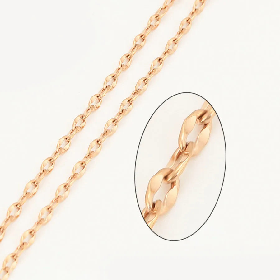 XP Jewelry --( 51 cm * 4 mm) Gold Color O Lips Chain Necklaces for Men Women Fashion Jewelry Nickel free