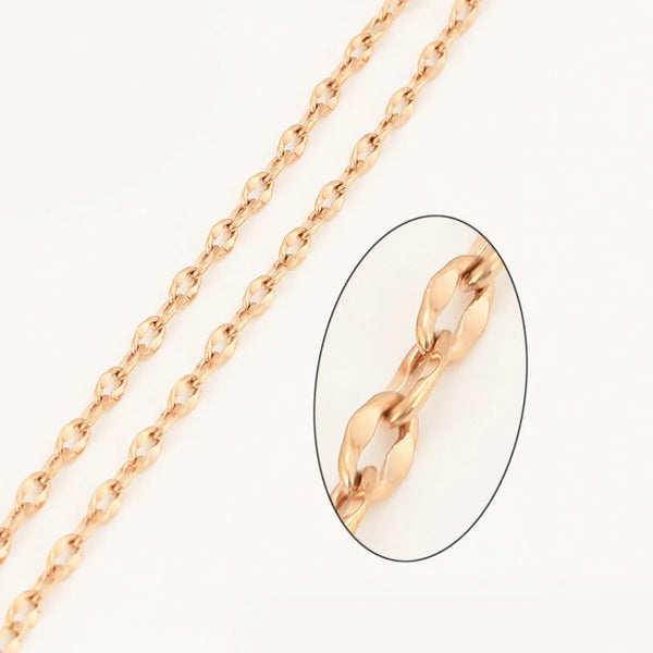 XP Jewelry --( 51 cm * 4 mm) Gold Color O Lips Chain Necklaces for Men Women Fashion Jewelry Nickel free