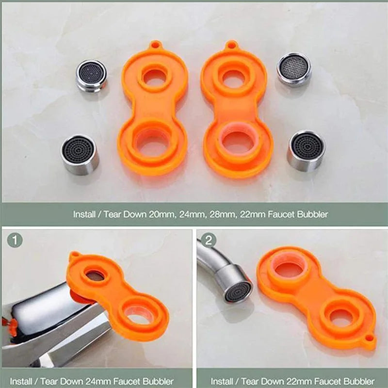 Faucet Bubbler Wrench Water Outlet Aerator Universal Wrench Faucet Nozzle Filter Repair Tool Replacement Disassembly Tool Spanne