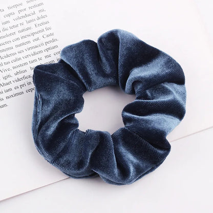 New 37Colors Korea Velvet Scrunchie Elastic Hair Bands Solid Color Fashion Headband Ponytail Holder Hair Ties Hair Accessoires