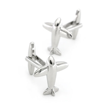 Men's Rotatable Propeller Cufflinks Quality Brass Material Gunblack Color Airplane Design Cuff Links Wholesale & Retail