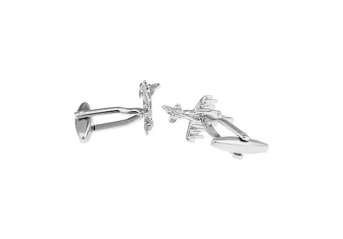 Men's Rotatable Propeller Cufflinks Quality Brass Material Gunblack Color Airplane Design Cuff Links Wholesale & Retail