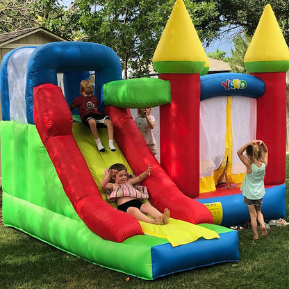 YARD Bouncy castle Inflatable Jumping Castles 3.5*3*2.7m  trampoline for children House Inflatable Bouncer With Slide Blower