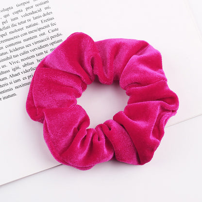 New 37Colors Korea Velvet Scrunchie Elastic Hair Bands Solid Color Fashion Headband Ponytail Holder Hair Ties Hair Accessoires