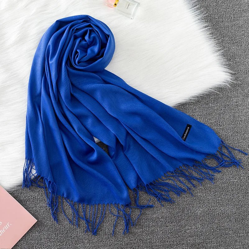 Women's Scarf Pashmina Shawls and Wraps for Evening Dresses Travel Office Winter Wedding Cashmere Feel Large Scarves