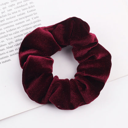 New 37Colors Korea Velvet Scrunchie Elastic Hair Bands Solid Color Fashion Headband Ponytail Holder Hair Ties Hair Accessoires