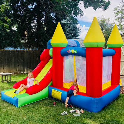 YARD Bouncy castle Inflatable Jumping Castles 3.5*3*2.7m  trampoline for children House Inflatable Bouncer With Slide Blower