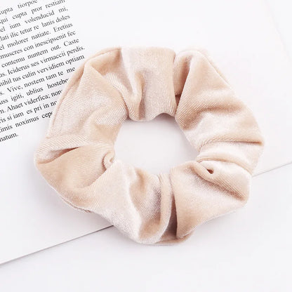 New 37Colors Korea Velvet Scrunchie Elastic Hair Bands Solid Color Fashion Headband Ponytail Holder Hair Ties Hair Accessoires