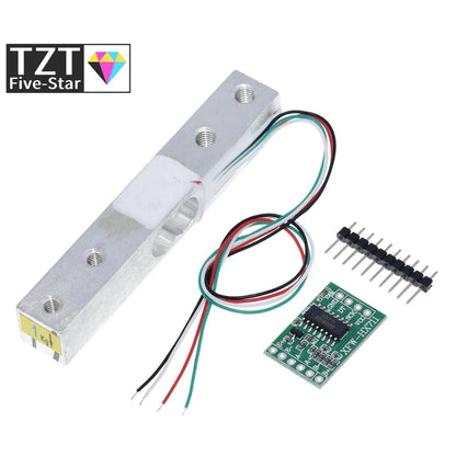 TZT  Digital Load Cell Weight Sensor 1KG  5KG  10KG  20KG Portable Electronic Kitchen Scale + HX711 Weighing Sensors Ad Module