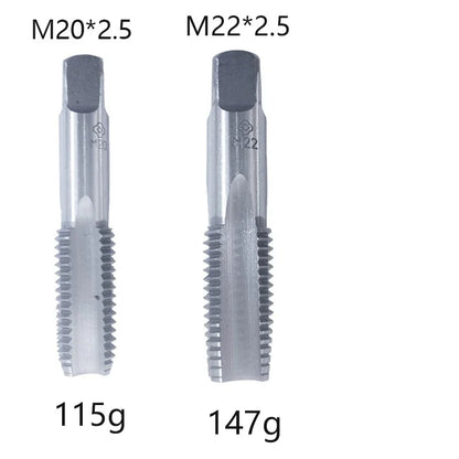 2Pcs Hss Right Hand Tap Drill Hand Tools Screw Thread Metric Plug Taps M8 M9 M10 M12