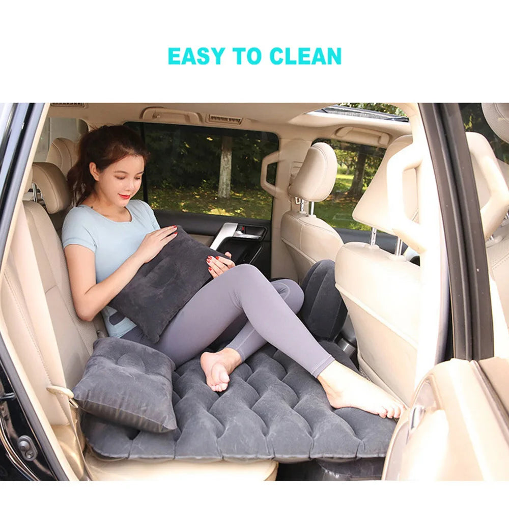 Car Inflatable Mattress Universal for Car Rear Back Seat Multi Functional Sofa Pillow Outdoor Camp Cushion Car Travel Bed