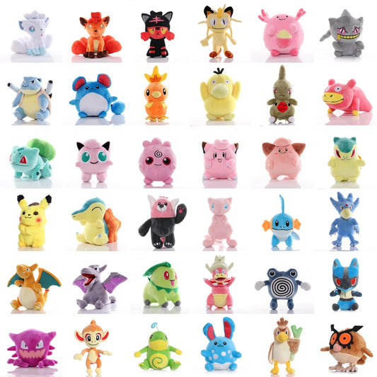 Pokemon Bulbasaur Charmander Pikachu Plush Doll Pendant Squirtle Stuffed Toy Mewtwo Eevee Snorlax Christmas Gifts for Kid