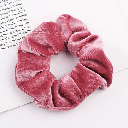 New 37Colors Korea Velvet Scrunchie Elastic Hair Bands Solid Color Fashion Headband Ponytail Holder Hair Ties Hair Accessoires