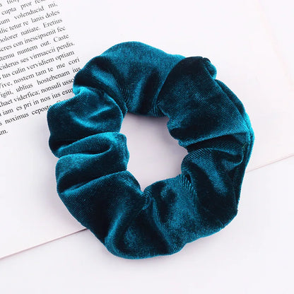 New 37Colors Korea Velvet Scrunchie Elastic Hair Bands Solid Color Fashion Headband Ponytail Holder Hair Ties Hair Accessoires