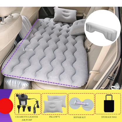 Car Inflatable Mattress Universal for Car Rear Back Seat Multi Functional Sofa Pillow Outdoor Camp Cushion Car Travel Bed