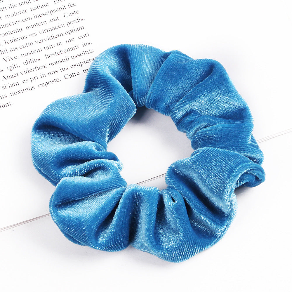 New 37Colors Korea Velvet Scrunchie Elastic Hair Bands Solid Color Fashion Headband Ponytail Holder Hair Ties Hair Accessoires