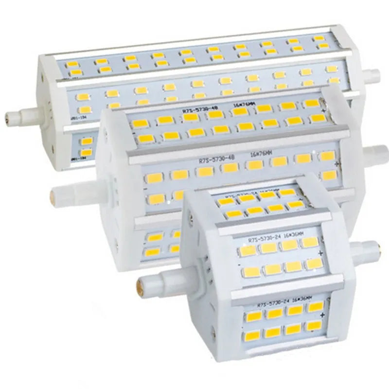 R7S LED 118mm 78mm 135mm 189mm 10W 20W 25W 30W 118mm dimmable led Bulb R7S light J118 lamp with fan AC110-240V 220V 230V 240V