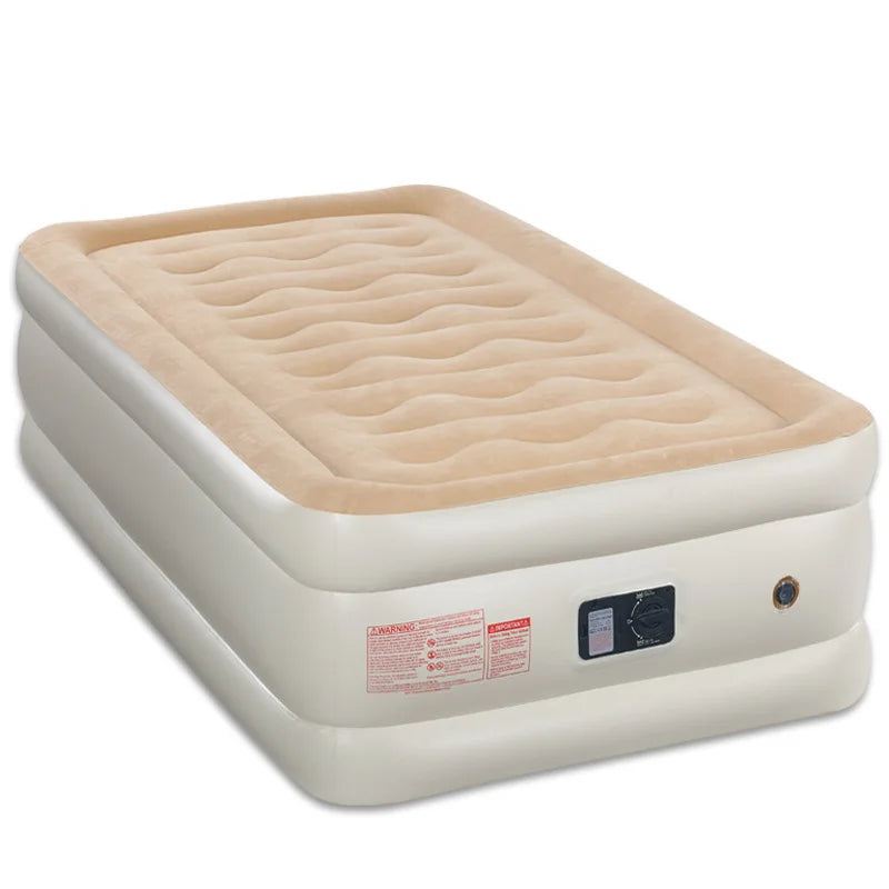 Single Person Inflatable Air Mattress, Comfortable Mattress, Built-in Pump, Camping Mat, Bed Air Bed, 99x203x45cm