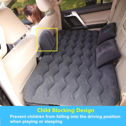 Car Air Mattress Travel Bed Moisture-proof Inflatable Mattress Air Bed Car Back Seat Sofa for Car Interior Without Air Pump