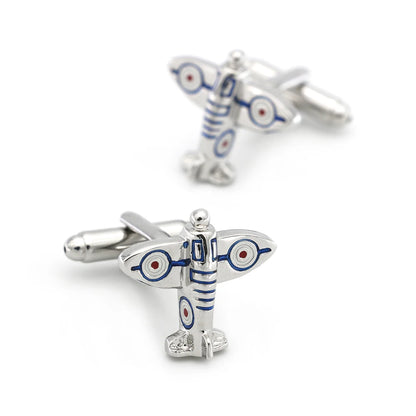 Men's Rotatable Propeller Cufflinks Quality Brass Material Gunblack Color Airplane Design Cuff Links Wholesale & Retail