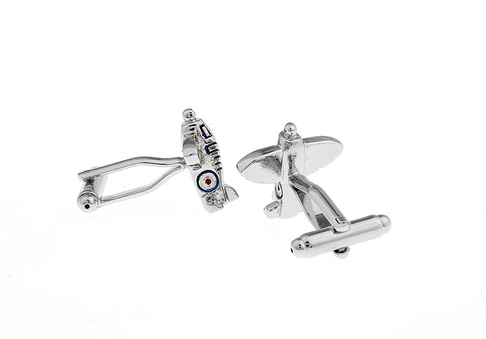 Men's Rotatable Propeller Cufflinks Quality Brass Material Gunblack Color Airplane Design Cuff Links Wholesale & Retail