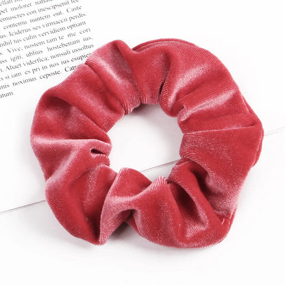 New 37Colors Korea Velvet Scrunchie Elastic Hair Bands Solid Color Fashion Headband Ponytail Holder Hair Ties Hair Accessoires