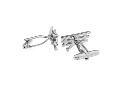 Men's Rotatable Propeller Cufflinks Quality Brass Material Gunblack Color Airplane Design Cuff Links Wholesale & Retail