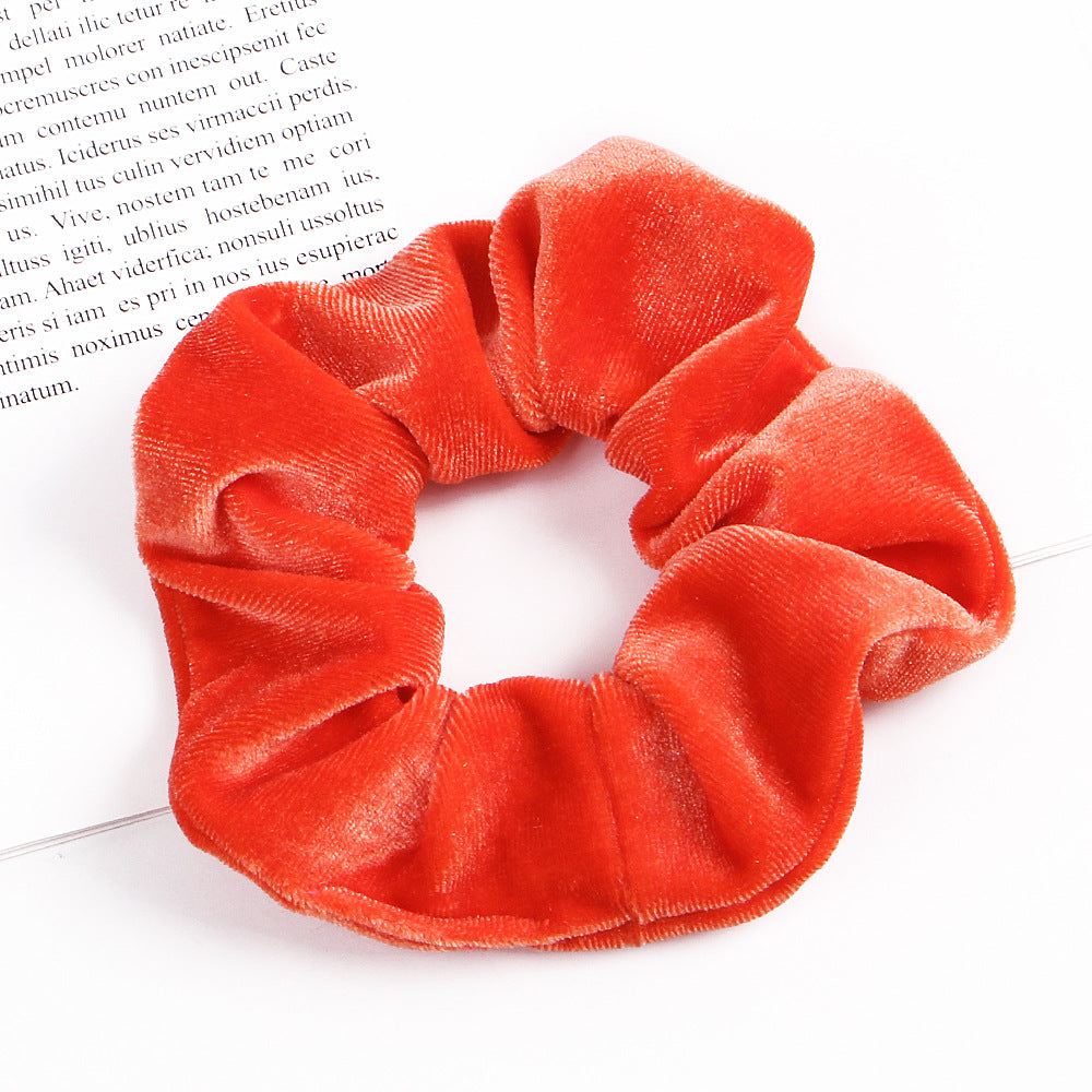 New 37Colors Korea Velvet Scrunchie Elastic Hair Bands Solid Color Fashion Headband Ponytail Holder Hair Ties Hair Accessoires