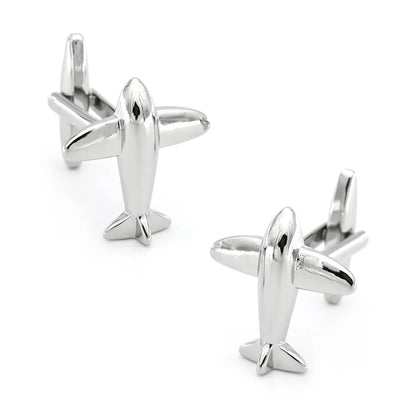 Men's Rotatable Propeller Cufflinks Quality Brass Material Gunblack Color Airplane Design Cuff Links Wholesale & Retail