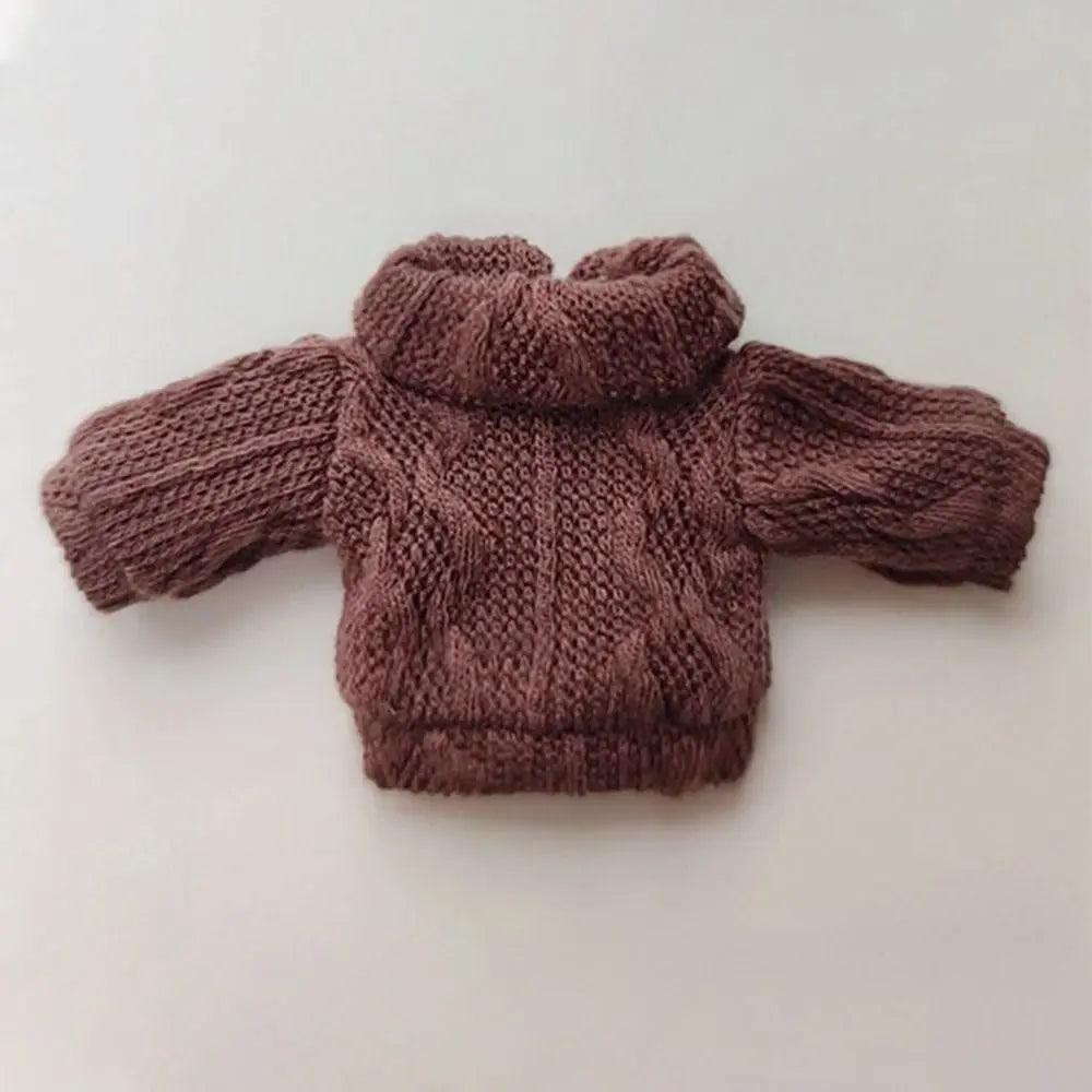 1/11 1/12 OB11 Doll Sweater Mini Knitted Sweater Kids DIY Handmade Top Casual Dress Multicolored Dressing Clothes Doll Accessory