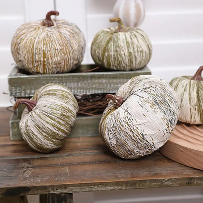 1 set of realistic country artificial pumpkins, vibrant fall home decor, Thanksgiving harvest Festival and fall decor