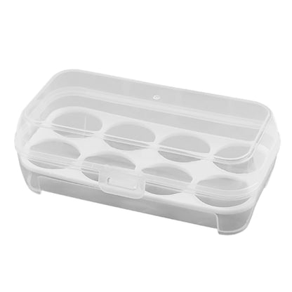 Portable Eggs Box Case Shockproof Egg Holder Kitchen Container Case Transparent Kitchen Organizer for Outdoor Camping Picnic