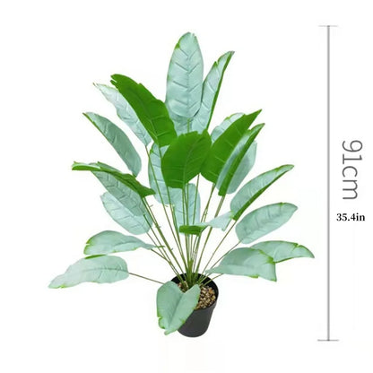 Plantain Palm Simulated Potted Plant Artificial Plants Garden Room Decoration Fake Flower Leaf Bonsai Outdoor Party Ornament