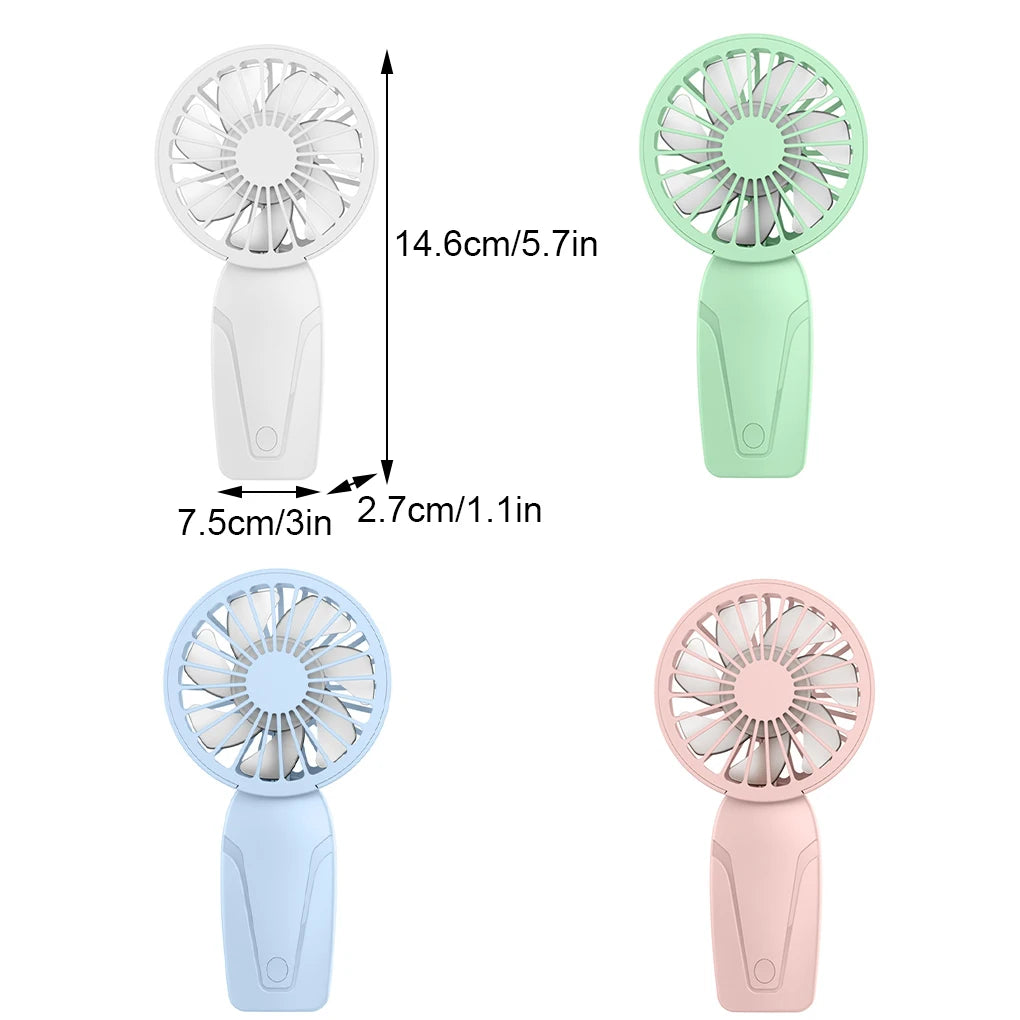 Noise Free Rechargeable Mini Fan For Silent Cooling Experience Lightweight Portable Mini Pocket Fan pink