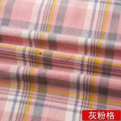 Soft Cotton Plaid Checker Fabric Brushed Flannel Grid Cloth Fabrics By The Half Meter For Shirt Dress Scraf DIY Sewing Clothing