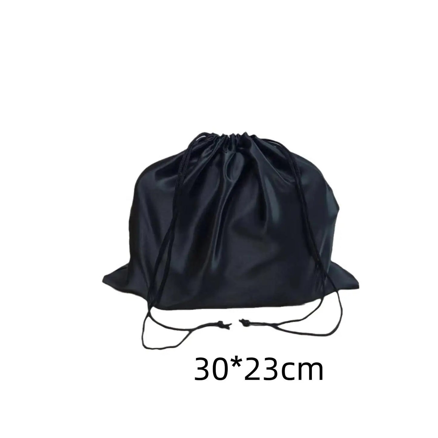 Large Silk Satin Drawstring Bag Hair Bag Wigs Makeup Jewelry Wedding Party Storage Dust Proof Packaging Bags Reusable Organizer