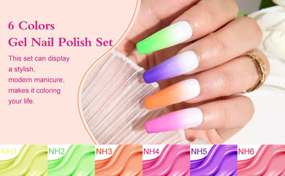 Venalisa Nail Gel Polish Kit Christmas Gift Winter Color Collection Semi Permanent New Learner Nude Pink Nail Varnish Set