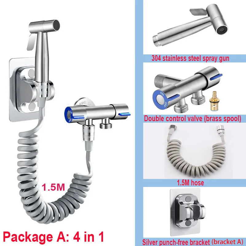 Women's washing set bidet shower toilet shower WC enema penetration anal toilet spray gun bathroom items accessories sprayer