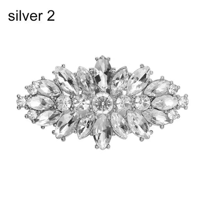 1PC Shiny Crystal Shoes Decorations Clip Women High Heel Rhinestone Charm Buckle Bag Pendant Brooch Wedding Bride Accessories