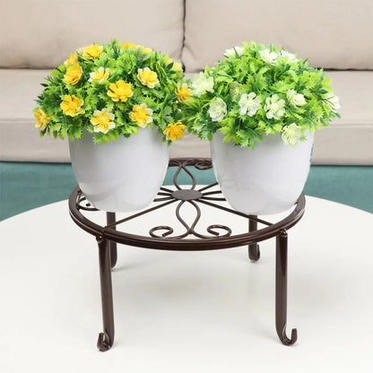 Metal Potted Plant Stands with Saucer for Indoor and Outdoor Plants 9 inches Flower Pot Planter Holder Flower Pot Stand